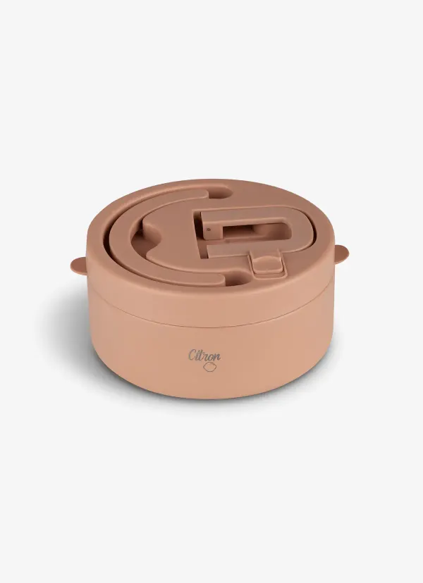 CITRON Insulated Food Jar 400ml with Divider & Safety Lock - Blush