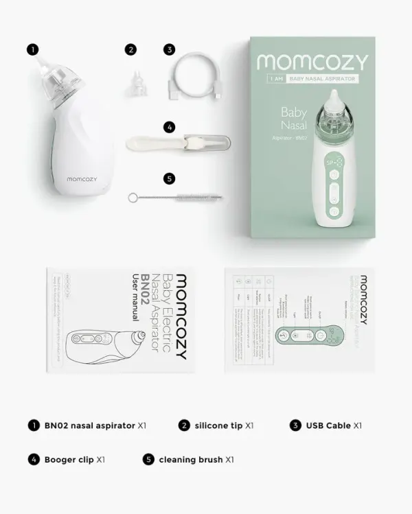Momcozy Baby Nasal Aspirator - Long Battery Life 2