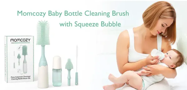 Momcozy Innovative Push Press Bottle Brush Kit 2