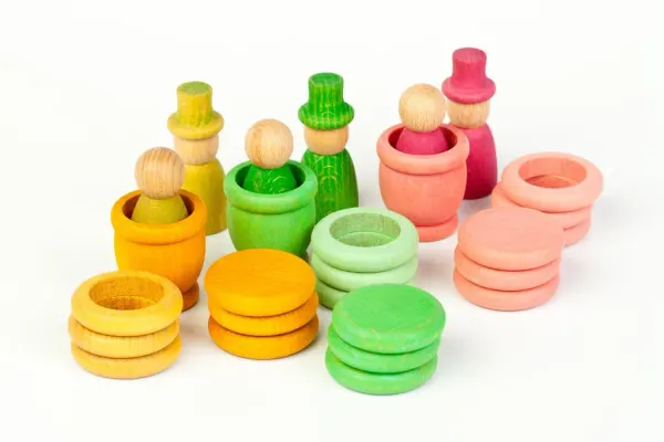 Grapat Aquamarina Spring Primavera - 27 piece open ended wooden play set