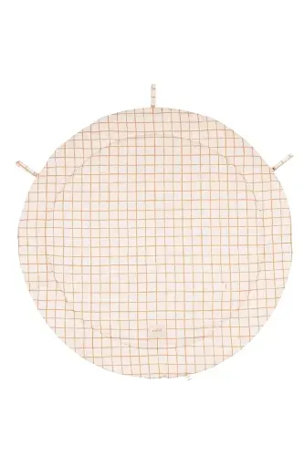 Malomi Bloom Playmat with straps for Toys - Camel Check