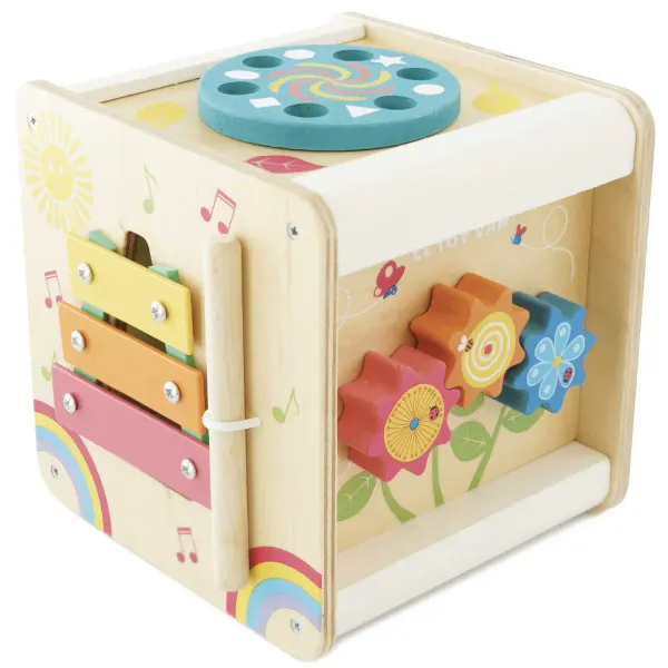 Educational Wooden Activity Cube
