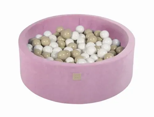 MeowBaby® Pink Riviera Velvet Round Ball Pit + 200 balls