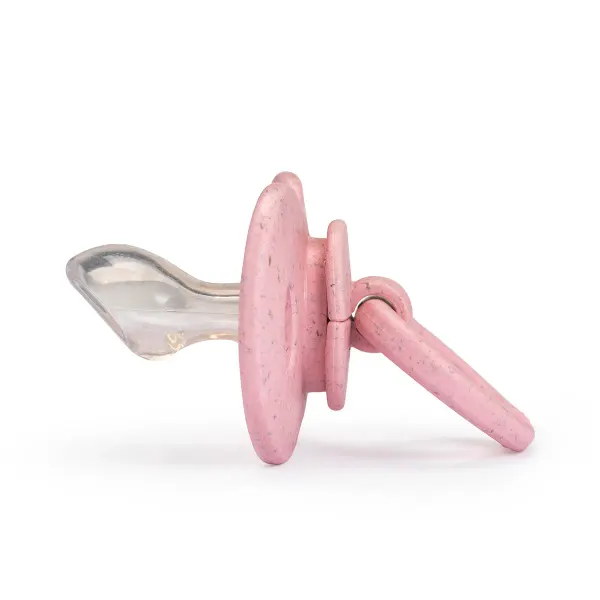ELODIE - Bamboo Pacifier Orthodontic 3+ months - Candy Pink - Silicone 2