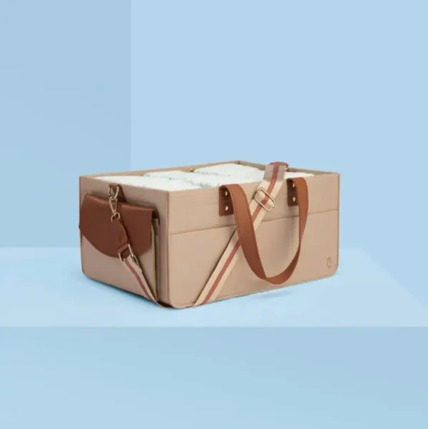 Bunnie Caddie: Tan | the Luxurious Nappy Caddie
