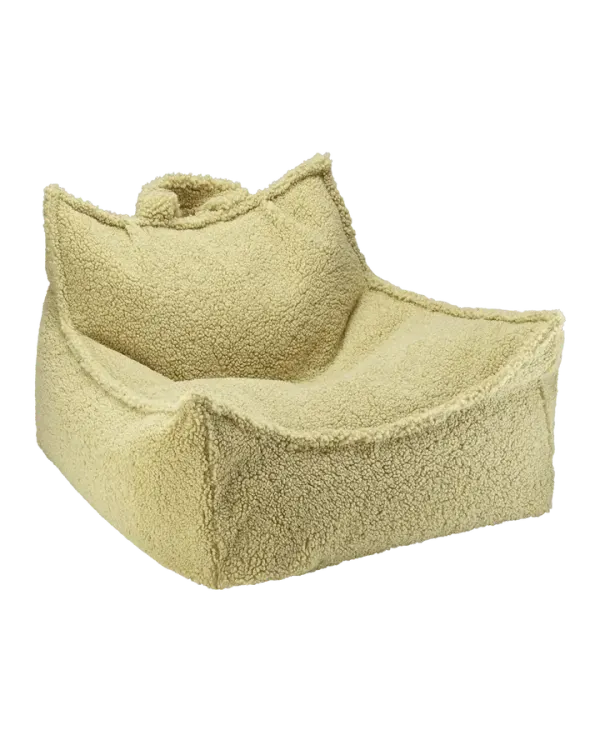 Wigiwama Beanbag Chair - Matcha Teddy Boucle