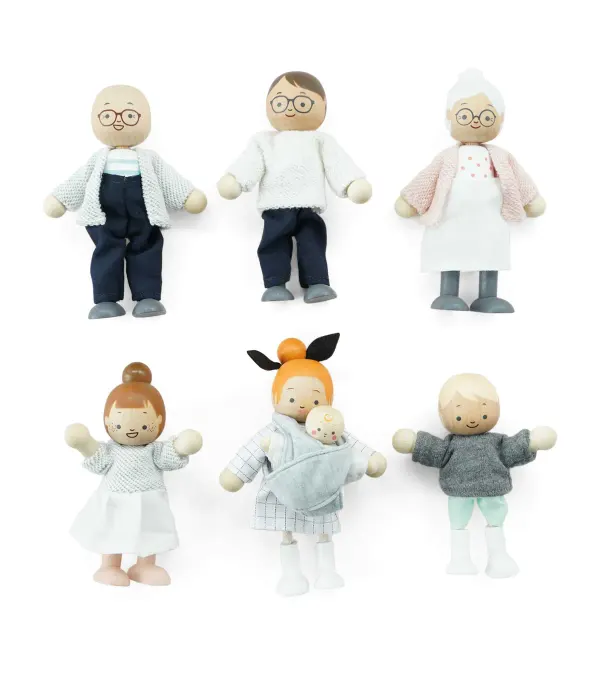 Le Toy Van Doll Family Set - Wooden Figures 2