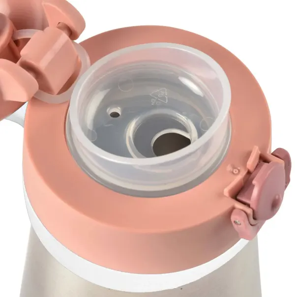 BEABA Stainless Steel Bottle Spout 350ml - Old Pink 2