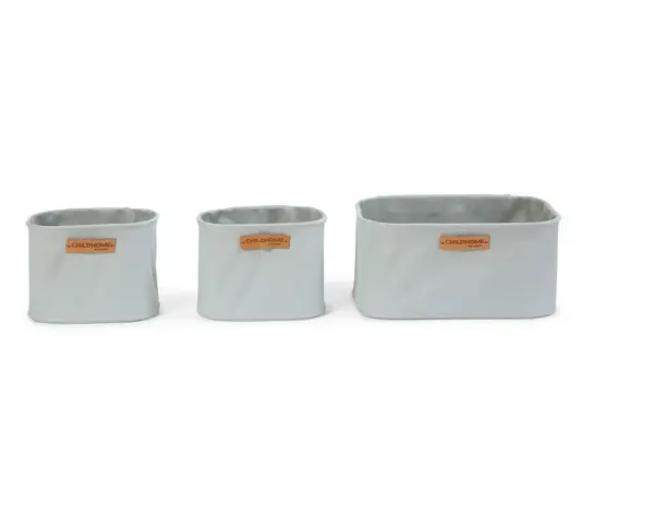 Childhome Changing Table Organisation Hanging Baskets Set- Grey 2