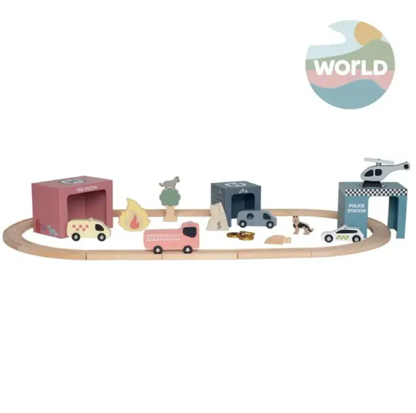 Jabadabado Train Set Rescue Vehicles Jabadabado Train Set Rescue Vehicles