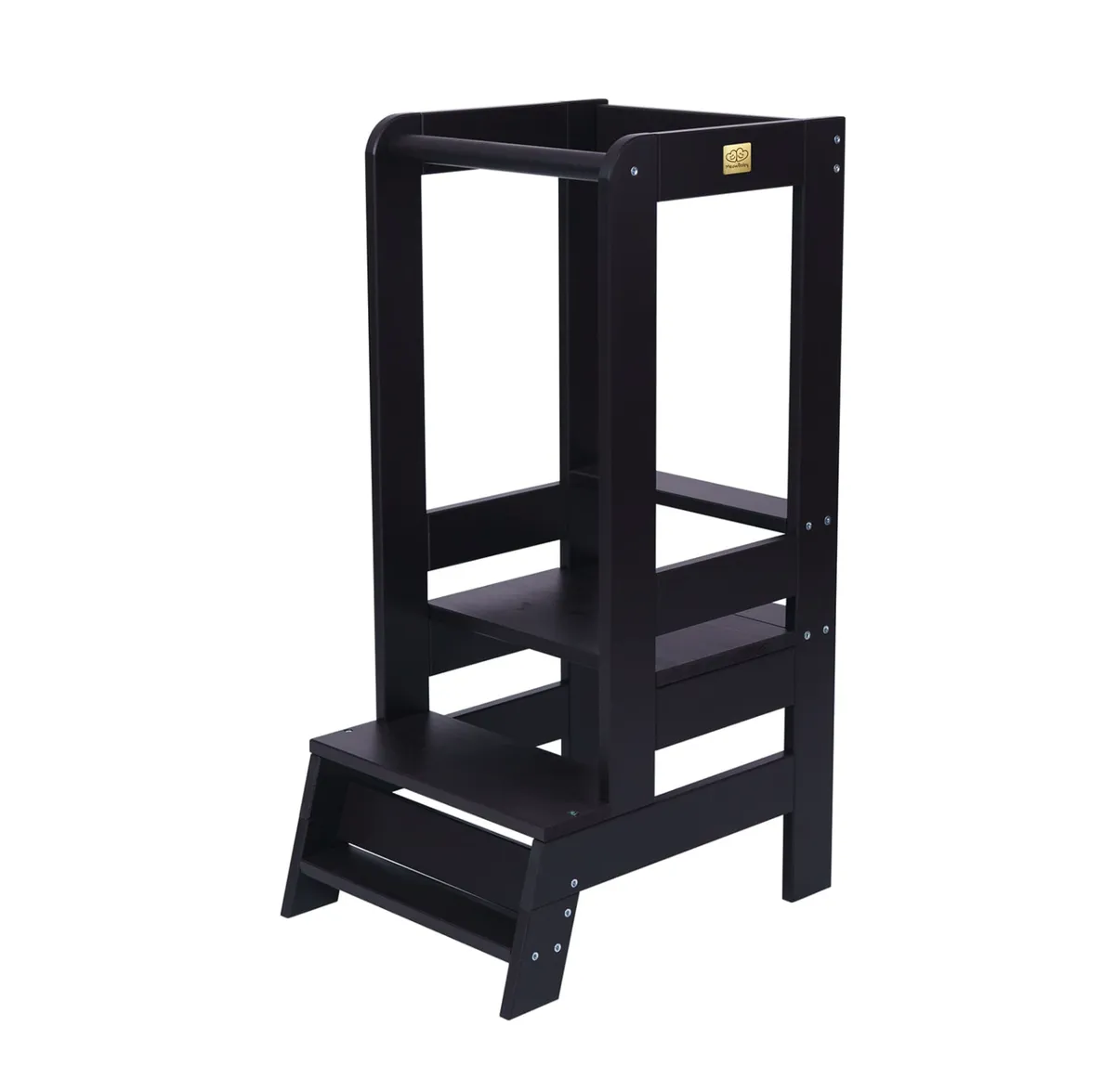 MeowBaby® Wooden Learning Tower with Step Stool (Black) MeowBaby® Wooden Learning Tower with Step Stool (Black)