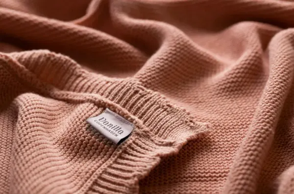 Vanilla Copenhagen Knitted 100% ORGANIC Cotton Blanket - Misty Rose 2 Vanilla Copenhagen Knitted 100% ORGANIC Cotton Blanket - Misty Rose 2