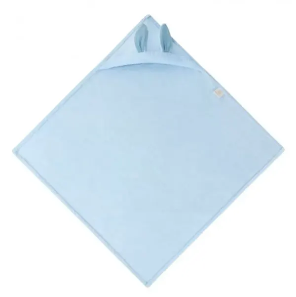MAYLILY Bamboo Baby Towel Bunny Blue