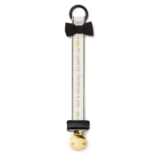 ELODIE - Pacifier Clip - Joy to the world Christmas Limited Edition