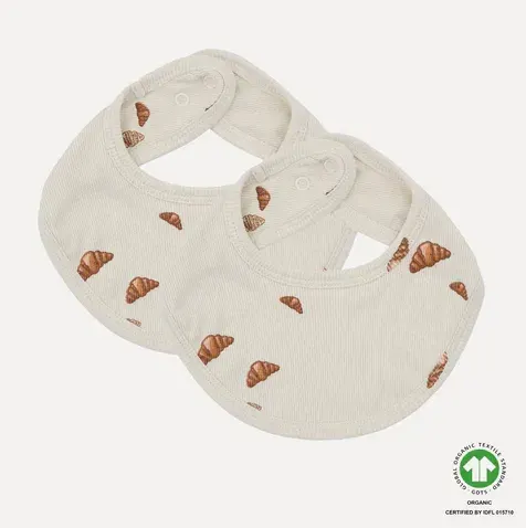 VACVAC Studio - Organic Bibs - Croissant Mini - Pack of 2
