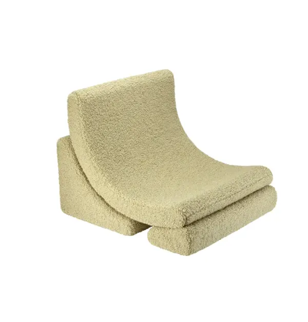 Wigiwama Moon Chair - Biscuit Boucle Matcha