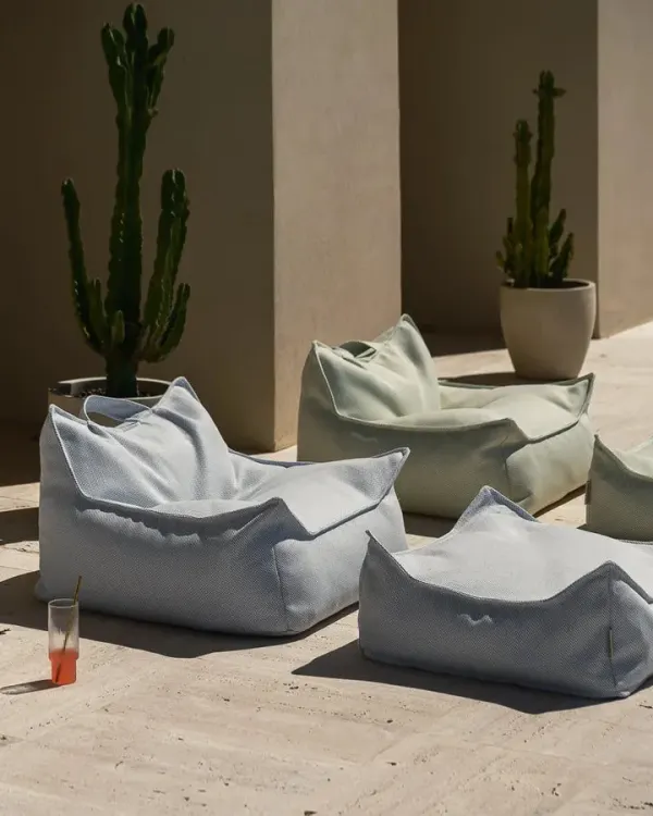 Wigiwama Ottoman Outdoor Collection - Azure 2