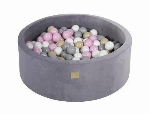 MeowBaby® Pink Cloud Velvet Ball Pit + 200 Balls