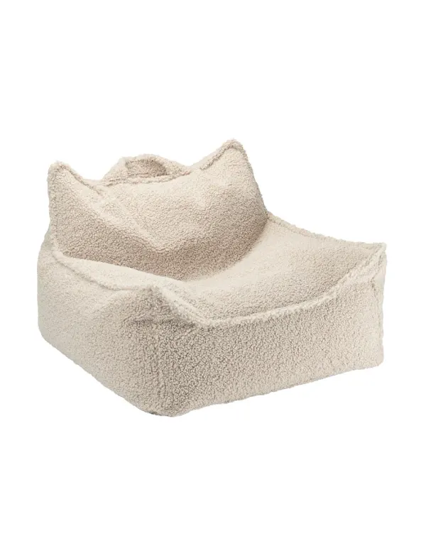 Wigiwama Beanbag Chair - Biscuit Teddy Boucle