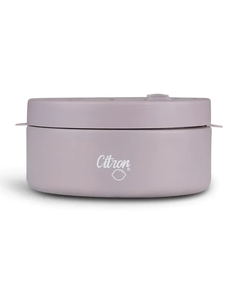 CITRON Triple Wall Insulated Food Jar 400ml with Divider - Purple CITRON Triple Wall Insulated Food Jar 400ml with Divider - Purple