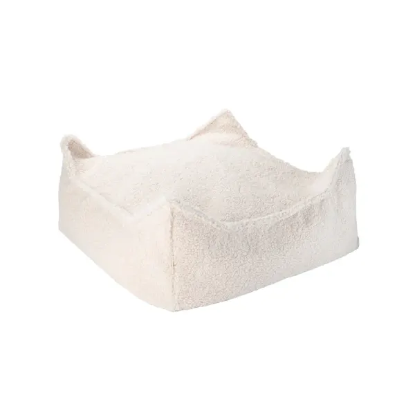 Wigiwama Ottoman - Teddy Boucle Cream White