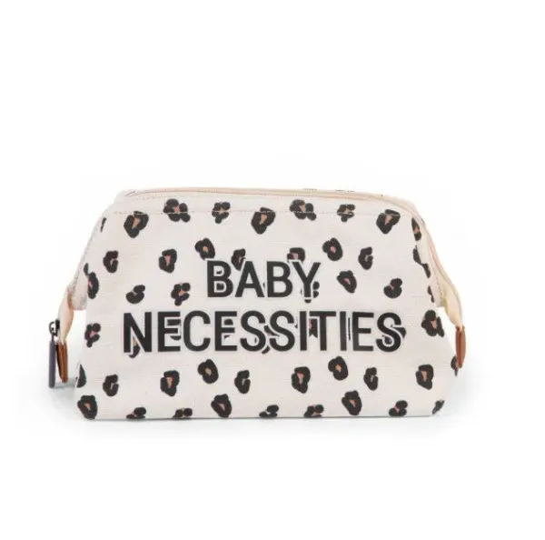 Childhome - Baby Necessities Toiletry Bag - Canvas Leopard