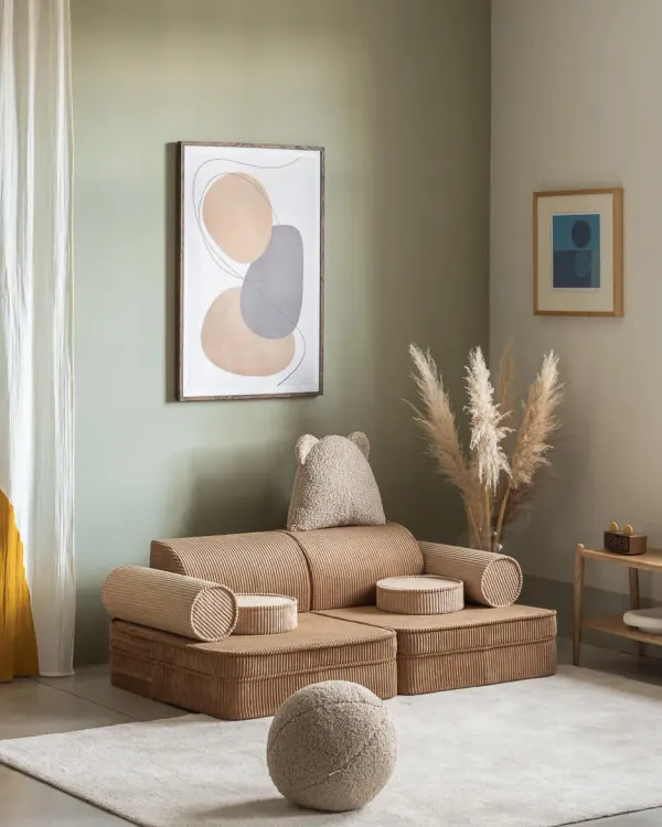 Wigiwama Settee - Modular Kids Sofa - Toffee 2