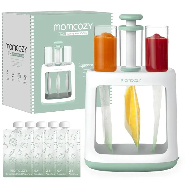 Momcozy Squeeze Station (Baby Food Maker & Pouch Filler for Homemade Baby Puree)