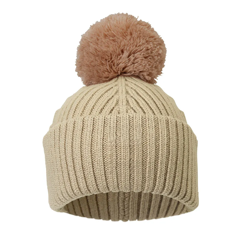 ELODIE - Wool Beanie - Pure Khaki - 6-12 Months ELODIE - Wool Beanie - Pure Khaki - 6-12 Months