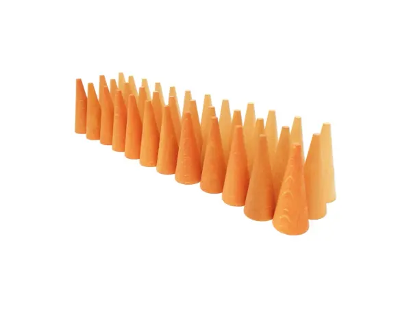Grapat 36 Piece Mandala Orange Cones