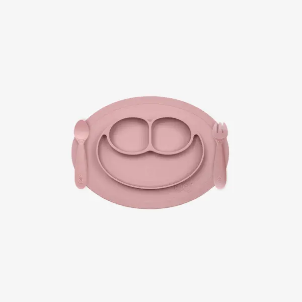 ezpz Mini Feeding set in Blush