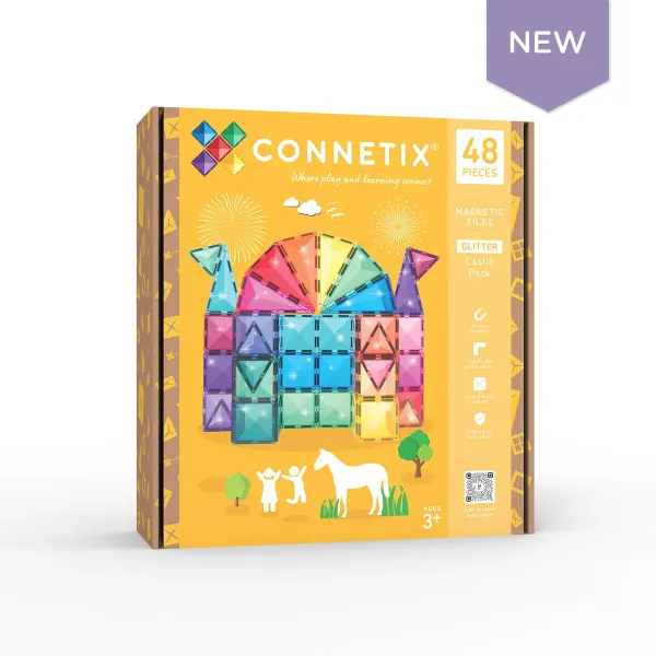 CONNETIX Glitter Castle Pack - 48pc CONNETIX Glitter Castle Pack - 48pc