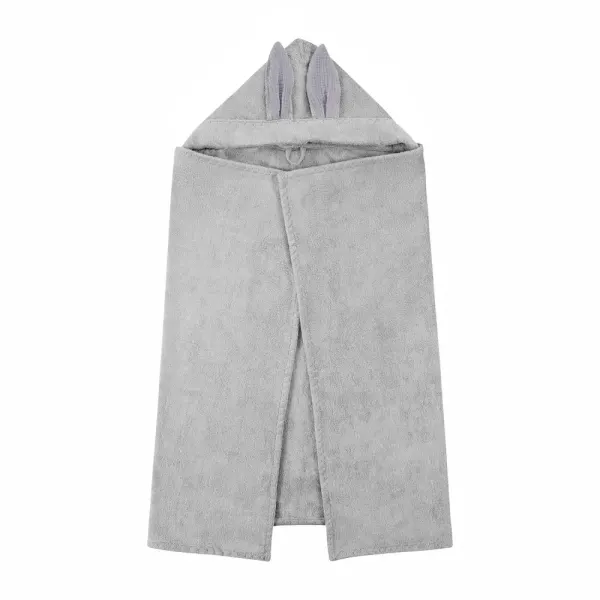 MAYLILY Bamboo Hooded Towel Grey