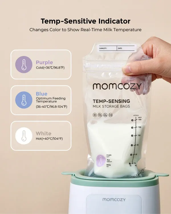 Momcozy - Temp sensing - Breastmilk Storage Bags (120 pc) 2