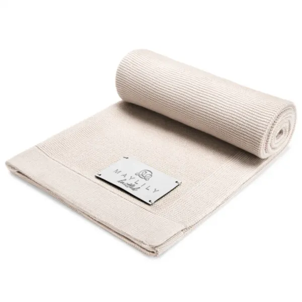 MAYLILY Bamboo Love Knitted Blanket - Latte MAYLILY Bamboo Love Knitted Blanket - Latte