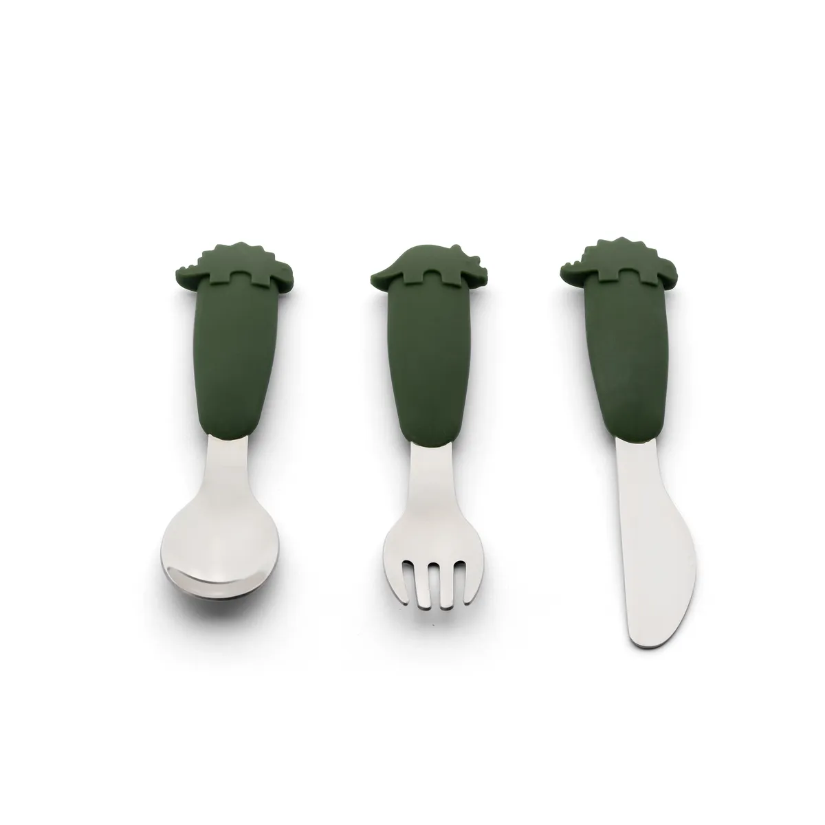 CITRON -Cutlery Set (stainless steel) - 3 piece - Dino Green CITRON -Cutlery Set (stainless steel) - 3 piece - Dino Green
