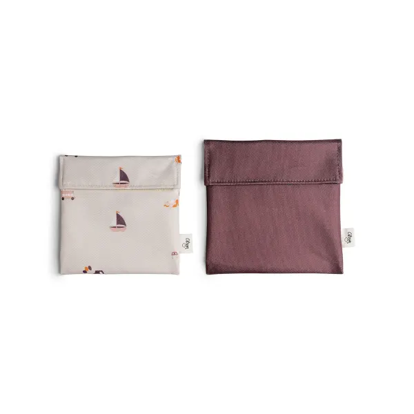 CITRON Reusable Sandwich Bag - Set of 2 - Vehicles