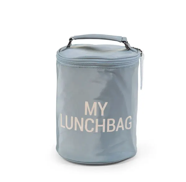 Childhome - My Lunchbag - With Insulation Lining - Grey with off white print