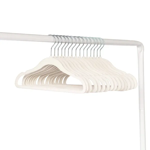 3 Sprouts cream velvet non slip hangers (15 per set) 2