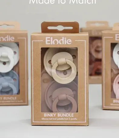 ELODIE Binky Bundle Silicone 3+ months - Soft Terracotta - One Size 2