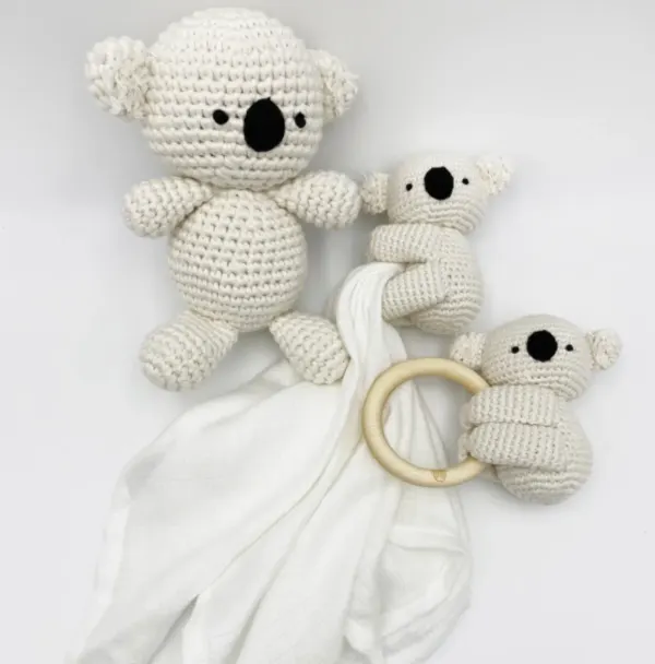 MAYLILY Rattle Teether Koala Cream 2