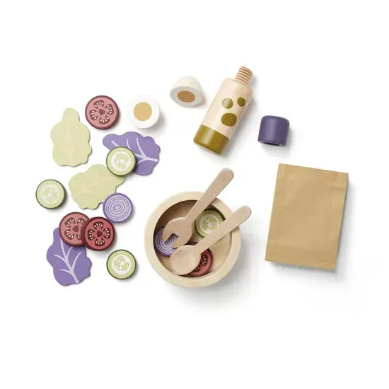 KIDS CONCEPT: Wooden Salad - 20 piece Set 2