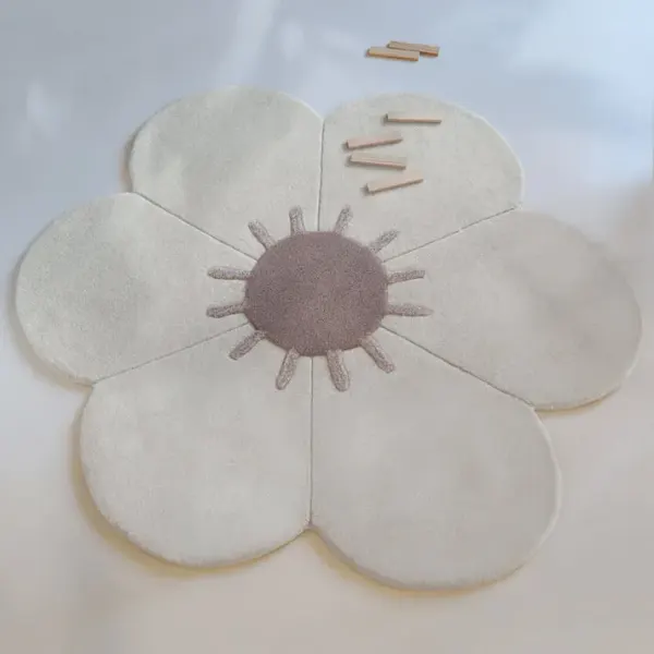 Nattiot Daisy Flower Children's Rug 2
