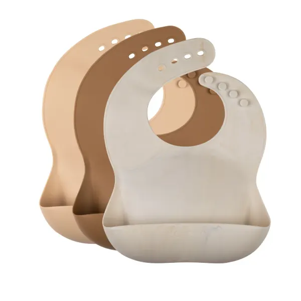 Eeveve Silicone Bib Marble Autumn Gold 2