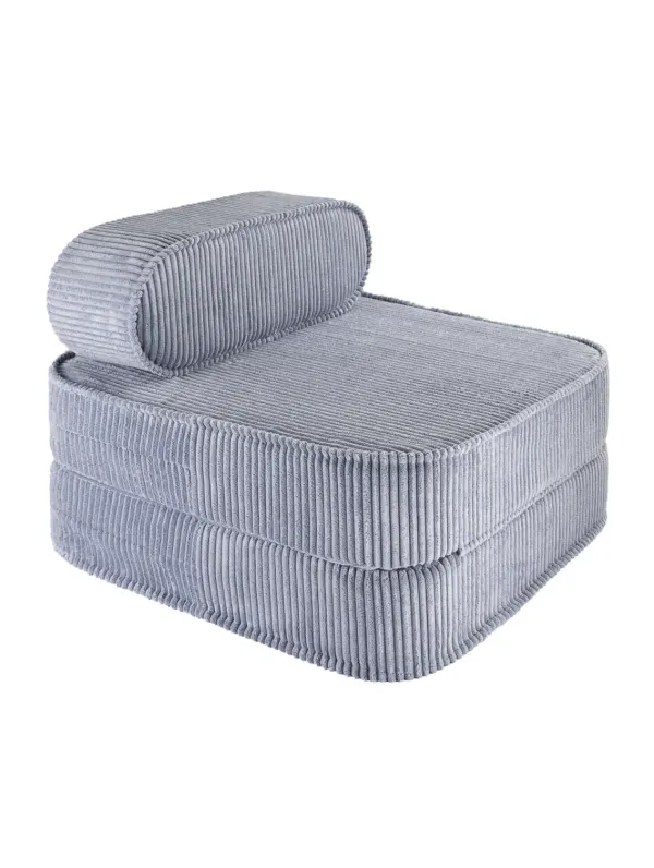 Wigiwama Corduroy Blueberry Blue Flip Chair