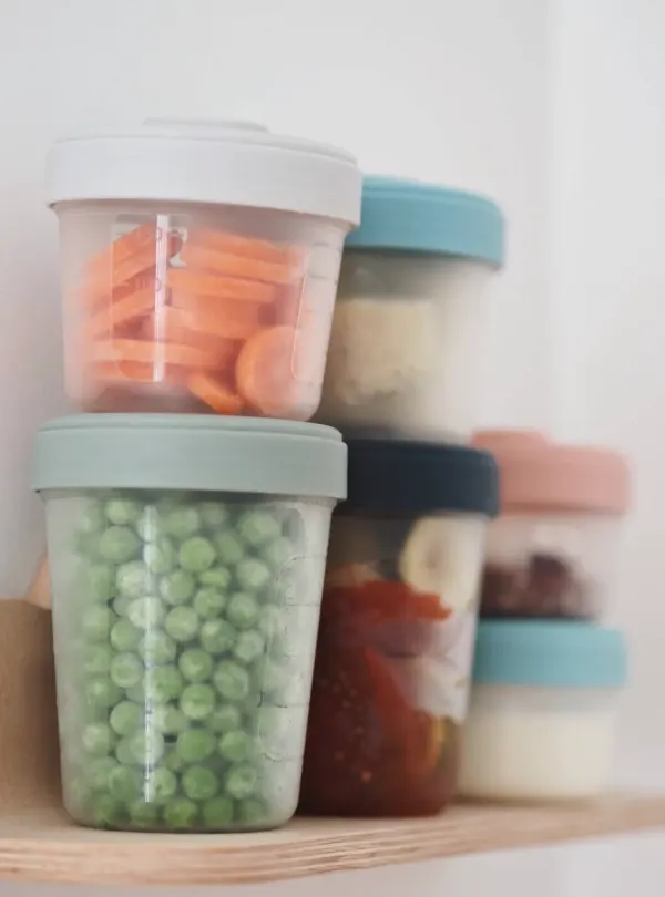 BEABA Set of 6 Stackable Food Portion Jars (2 x 90ml, 150ml, 250ml) 2