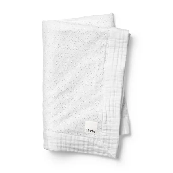 ELODIE - Soft Cotton Blanket - Embroidery Anglaise ELODIE - Soft Cotton Blanket - Embroidery Anglaise
