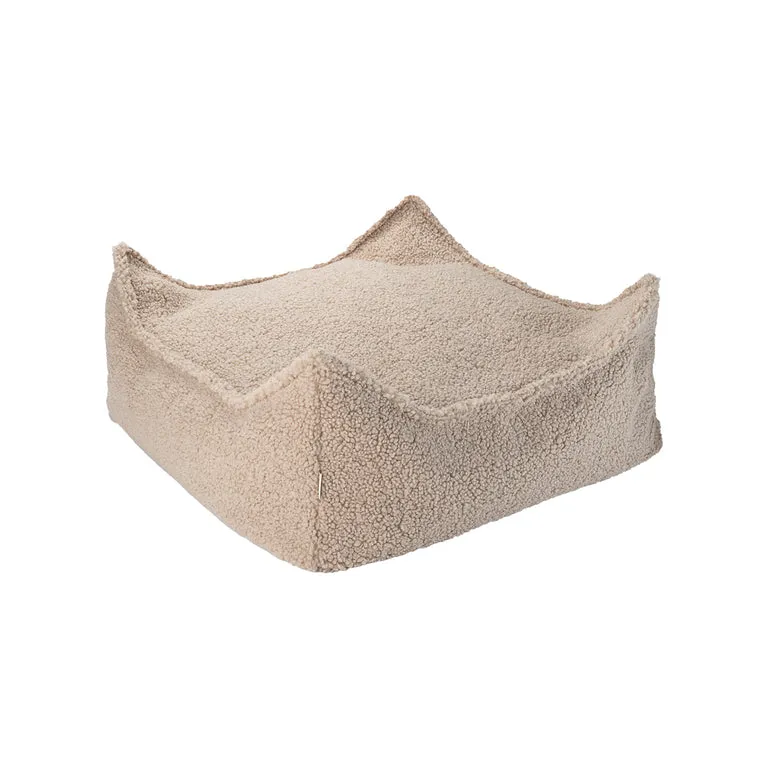 Wigiwama Ottoman - Teddy Boucle Biscuit Wigiwama Ottoman - Teddy Boucle Biscuit