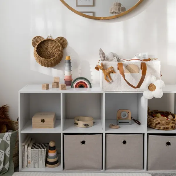 Bunnie Caddie: Teddy White | the Luxurious Nappy Caddie 2