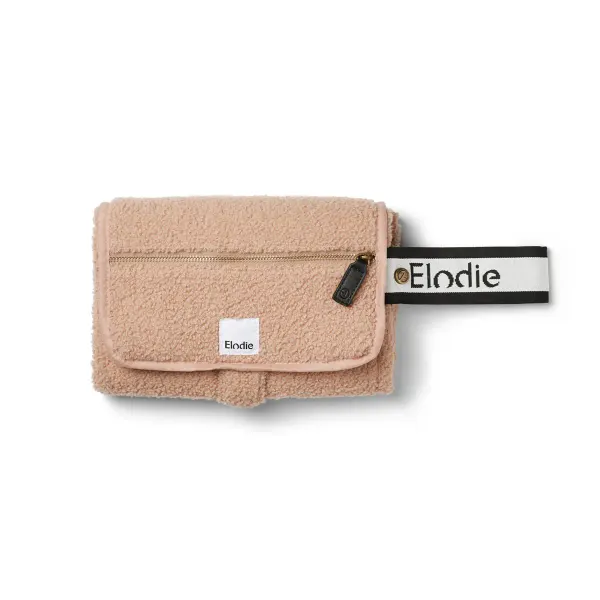 ELODIE - Portable Changing Pad - Pink Bouclé